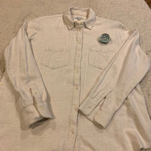 MADEWELL Flannel Shirt beige size S